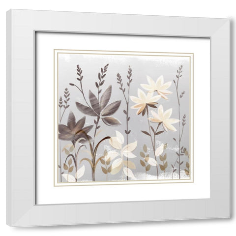 Soft Nature cream II White Modern Wood Framed Art Print with Double Matting by Northern Lights
