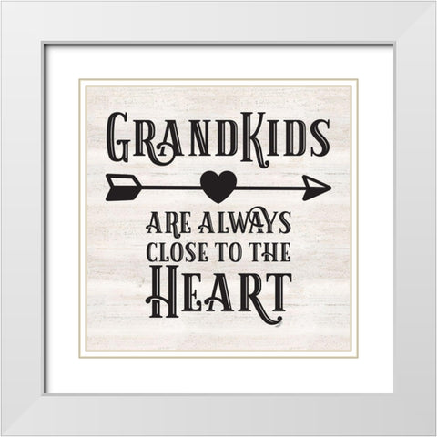 Grandparent Life II-Close to the Heart White Modern Wood Framed Art Print with Double Matting by Reed, Tara