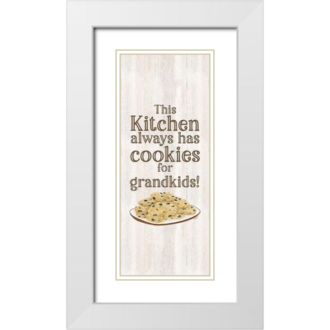 Grandparent Life vertical I-Cookies White Modern Wood Framed Art Print with Double Matting by Reed, Tara