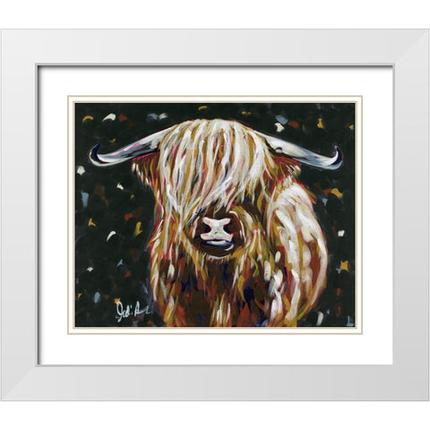 Harriet White Modern Wood Framed Art Print with Double Matting by Augustine, Jodi