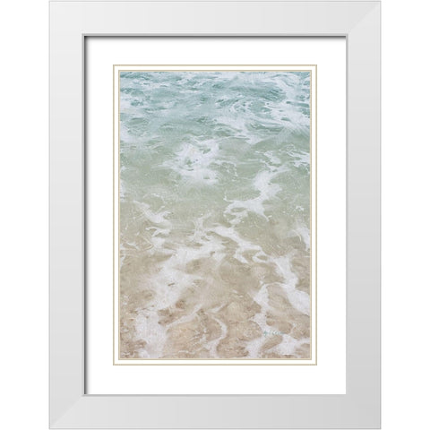 Beach  Shore I White Modern Wood Framed Art Print with Double Matting by Cusson, Marie Elaine
