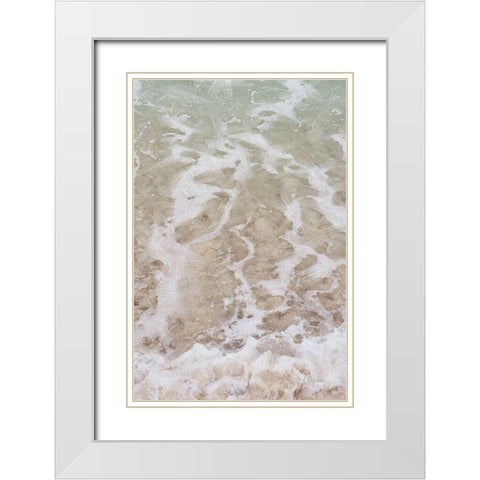 Beach  Shore II White Modern Wood Framed Art Print with Double Matting by Cusson, Marie Elaine