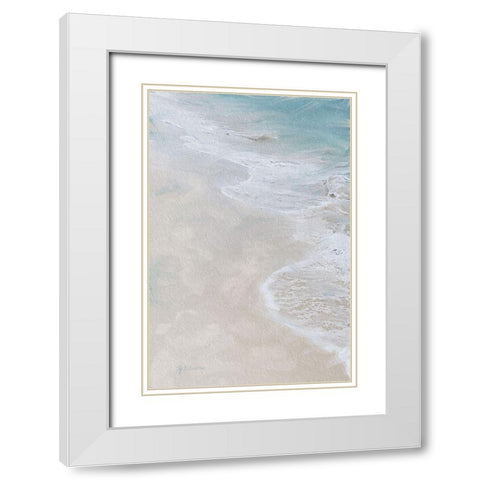 Beach  Shore III White Modern Wood Framed Art Print with Double Matting by Cusson, Marie Elaine