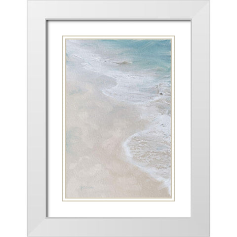 Beach  Shore III White Modern Wood Framed Art Print with Double Matting by Cusson, Marie Elaine