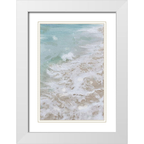 Beach  Shore IV White Modern Wood Framed Art Print with Double Matting by Cusson, Marie Elaine