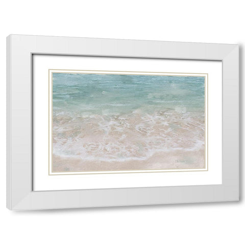 Beach  Shore V White Modern Wood Framed Art Print with Double Matting by Cusson, Marie Elaine