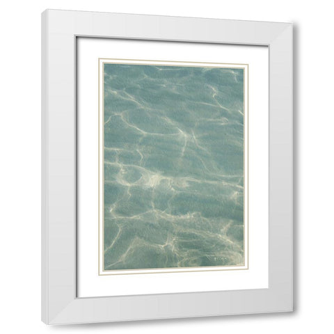 Beach  Shore VII White Modern Wood Framed Art Print with Double Matting by Cusson, Marie Elaine
