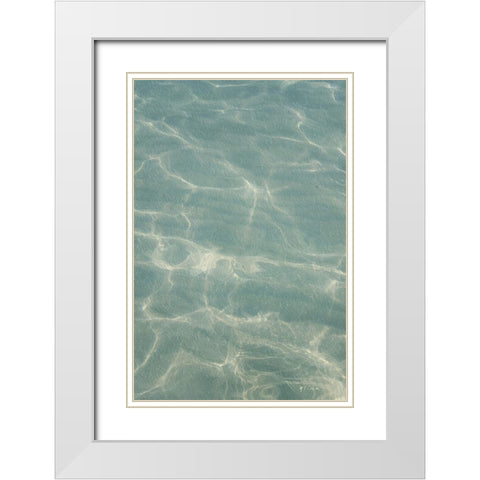 Beach  Shore VII White Modern Wood Framed Art Print with Double Matting by Cusson, Marie Elaine