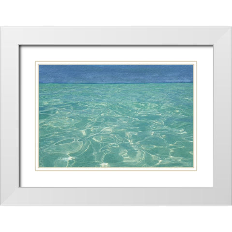Beach  Shore XIII White Modern Wood Framed Art Print with Double Matting by Cusson, Marie Elaine