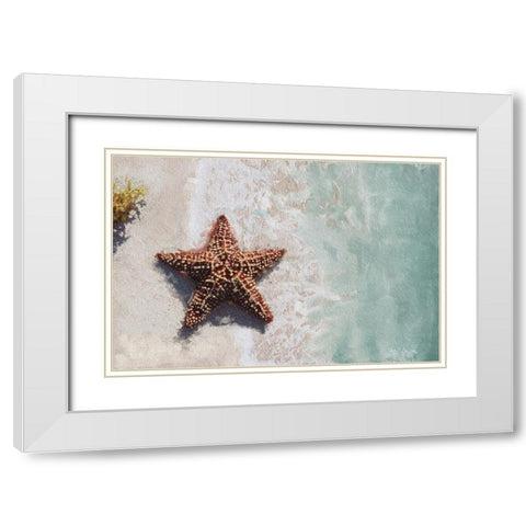 Beach  Shore XIV White Modern Wood Framed Art Print with Double Matting by Cusson, Marie Elaine