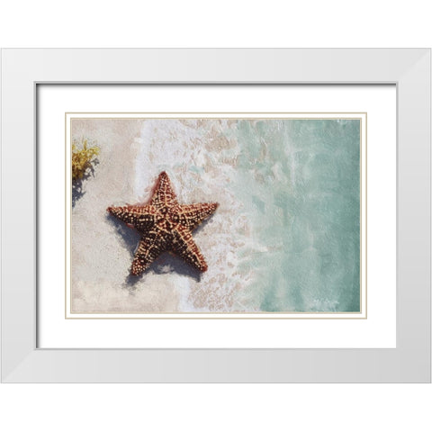 Beach  Shore XIV White Modern Wood Framed Art Print with Double Matting by Cusson, Marie Elaine