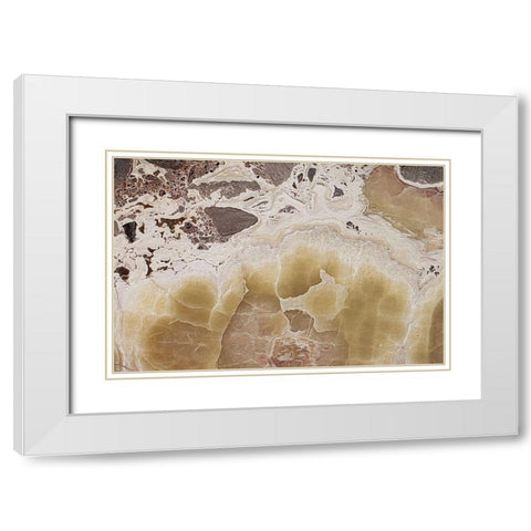 Marble  Colors brown III White Modern Wood Framed Art Print with Double Matting by Cusson, Marie Elaine