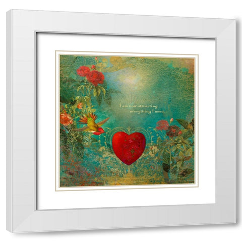 Creative  Visualization II-Attracting White Modern Wood Framed Art Print with Double Matting by Duirwaigh