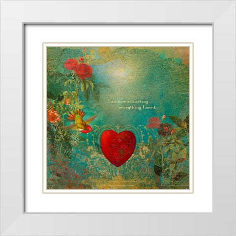 Creative  Visualization II-Attracting White Modern Wood Framed Art Print with Double Matting by Duirwaigh