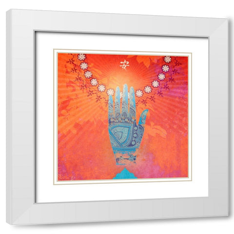 Creative  Visualization III-Barriers White Modern Wood Framed Art Print with Double Matting by Duirwaigh