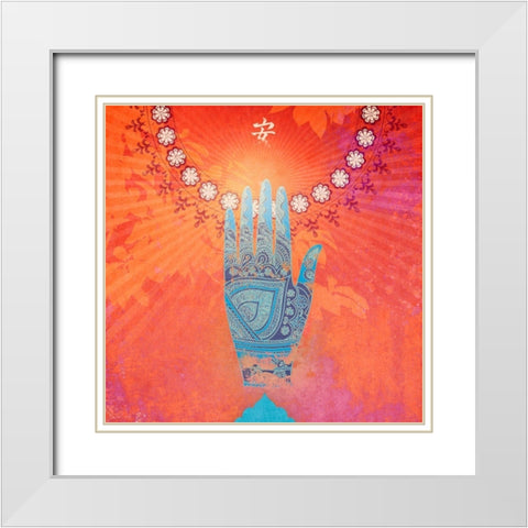 Creative  Visualization III-Barriers White Modern Wood Framed Art Print with Double Matting by Duirwaigh