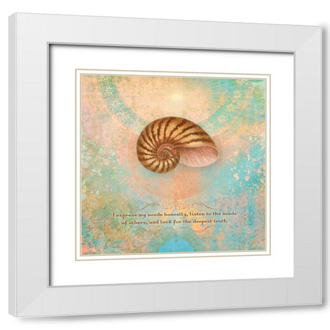 Creative  Visualization VI-Truth White Modern Wood Framed Art Print with Double Matting by Duirwaigh