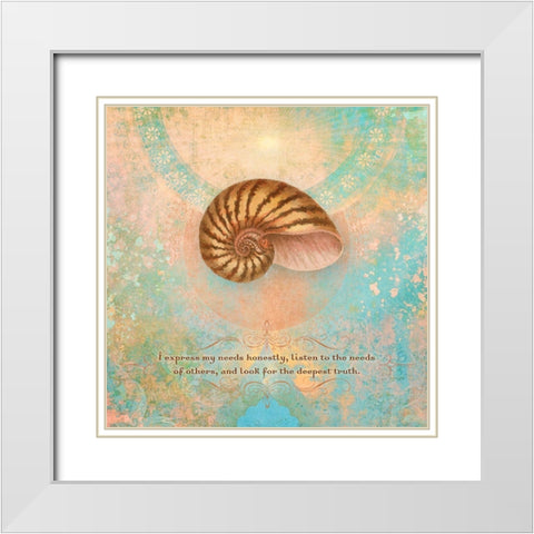 Creative  Visualization VI-Truth White Modern Wood Framed Art Print with Double Matting by Duirwaigh