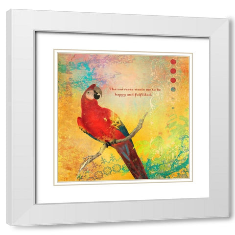 Creative  Visualization VIII-Fulfilled White Modern Wood Framed Art Print with Double Matting by Duirwaigh