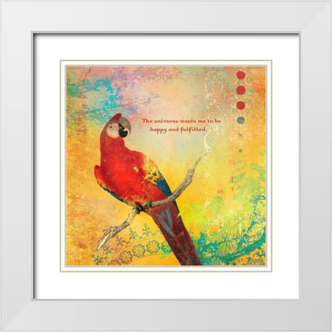 Creative  Visualization VIII-Fulfilled White Modern Wood Framed Art Print with Double Matting by Duirwaigh