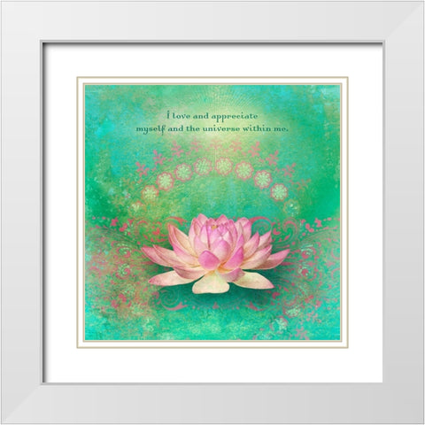 Creative  Visualization X-Universe Within White Modern Wood Framed Art Print with Double Matting by Duirwaigh