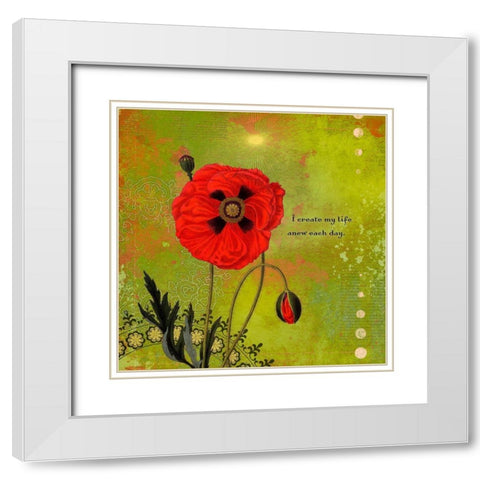 Creative  Visualization XII-Anew White Modern Wood Framed Art Print with Double Matting by Duirwaigh