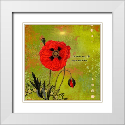 Creative  Visualization XII-Anew White Modern Wood Framed Art Print with Double Matting by Duirwaigh