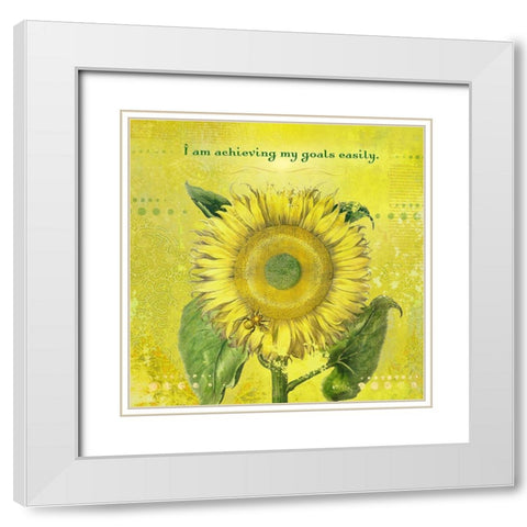 Creative  Visualization XVIII-Goals White Modern Wood Framed Art Print with Double Matting by Duirwaigh