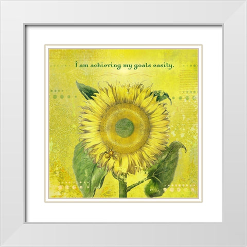 Creative  Visualization XVIII-Goals White Modern Wood Framed Art Print with Double Matting by Duirwaigh