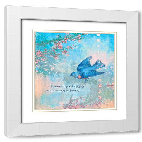 Creative  Visualization XX-Journey White Modern Wood Framed Art Print with Double Matting by Duirwaigh