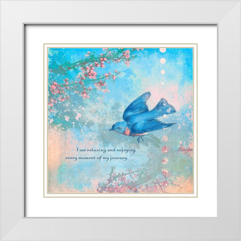 Creative  Visualization XX-Journey White Modern Wood Framed Art Print with Double Matting by Duirwaigh