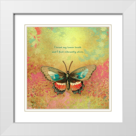 Creative  Visualization XXI-Vibrantly White Modern Wood Framed Art Print with Double Matting by Duirwaigh