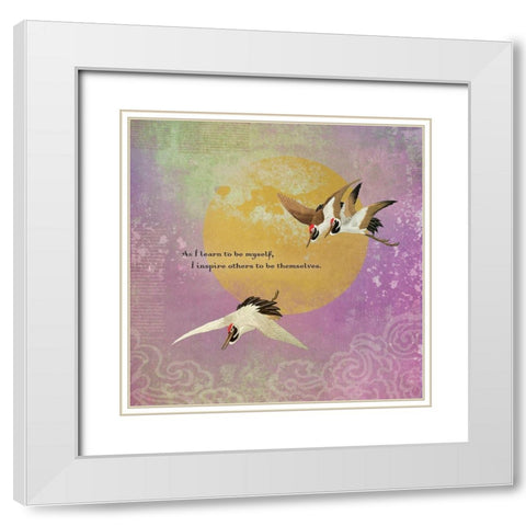 Creative  Visualization XXII-Inspire White Modern Wood Framed Art Print with Double Matting by Duirwaigh