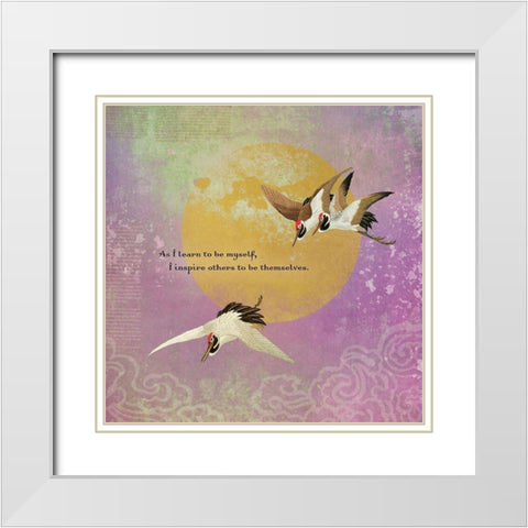 Creative  Visualization XXII-Inspire White Modern Wood Framed Art Print with Double Matting by Duirwaigh