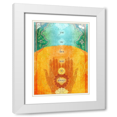 Living  Out Loud XI-You And Me White Modern Wood Framed Art Print with Double Matting by Duirwaigh