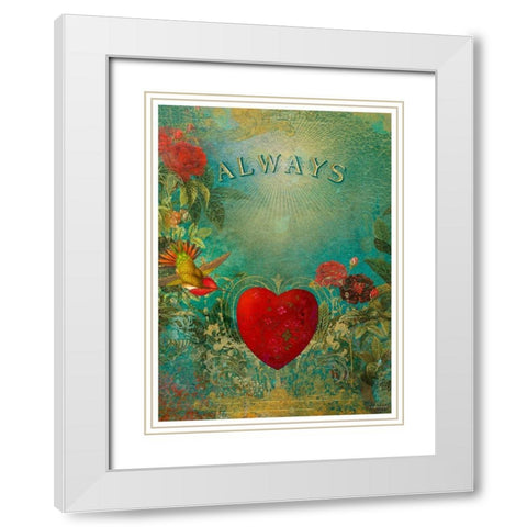 Living  Out Loud XII-Always White Modern Wood Framed Art Print with Double Matting by Duirwaigh
