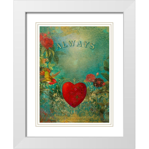 Living  Out Loud XII-Always White Modern Wood Framed Art Print with Double Matting by Duirwaigh