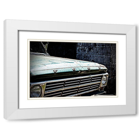 Drivethrough White Modern Wood Framed Art Print with Double Matting by Manelis, Jessica