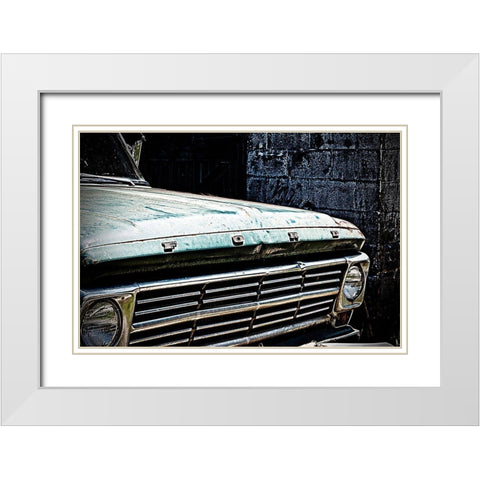 Drivethrough White Modern Wood Framed Art Print with Double Matting by Manelis, Jessica