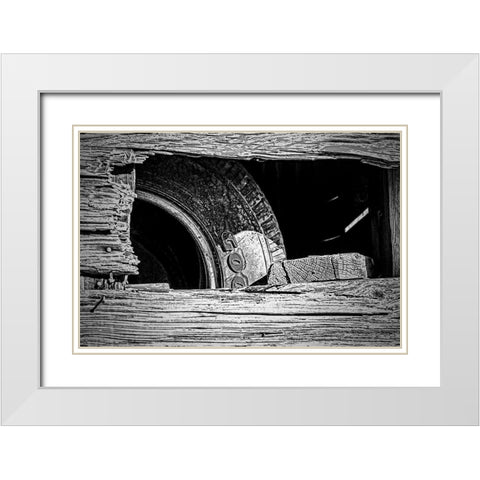 Good  Year White Modern Wood Framed Art Print with Double Matting by Manelis, Jessica