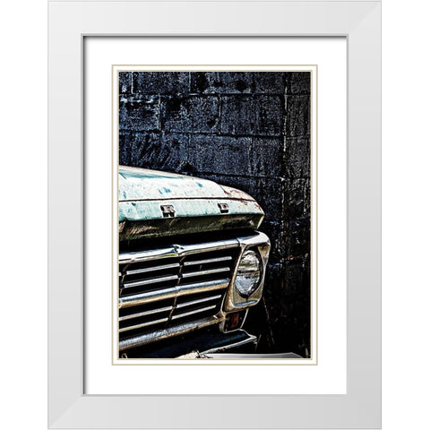 In  the Middle of Nowhere White Modern Wood Framed Art Print with Double Matting by Manelis, Jessica
