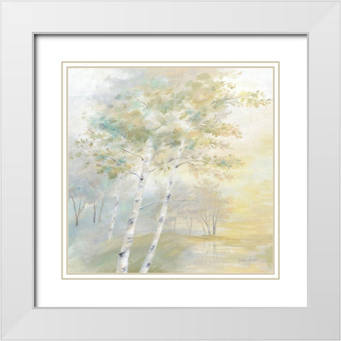 Sunny Glow I White Modern Wood Framed Art Print with Double Matting by Coulter, Cynthia