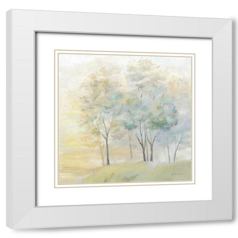 Sunny  Glow II White Modern Wood Framed Art Print with Double Matting by Coulter, Cynthia