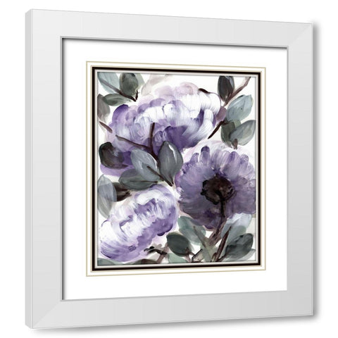 Farmhouse  Bush purple II White Modern Wood Framed Art Print with Double Matting by Chapman, Marcy