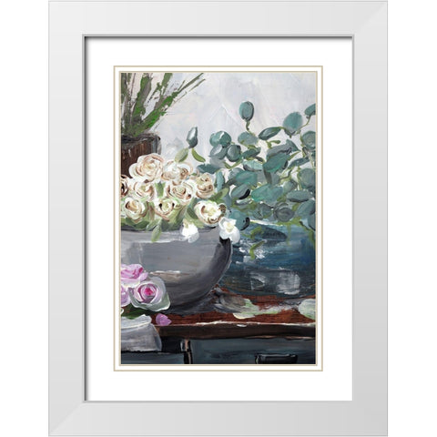 Created  in Variety White Modern Wood Framed Art Print with Double Matting by Chapman, Marcy