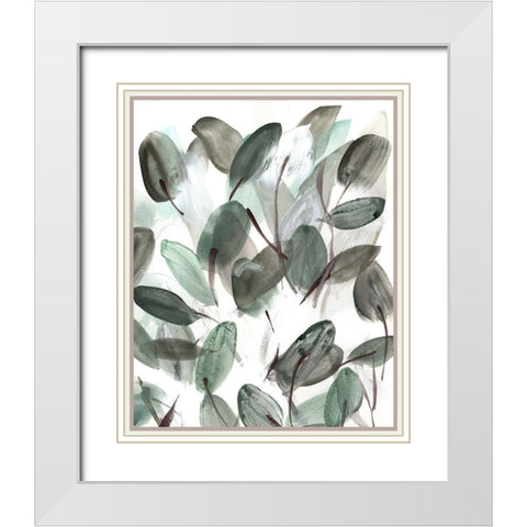 Farmhouse  Leafy II White Modern Wood Framed Art Print with Double Matting by Chapman, Marcy