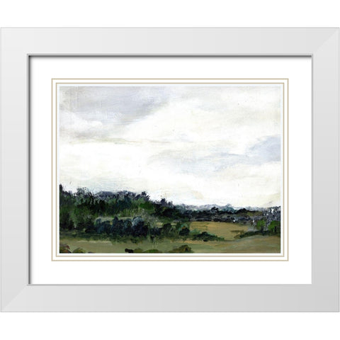 Open  Skies White Modern Wood Framed Art Print with Double Matting by Chapman, Marcy