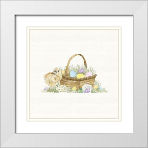 Farmhouse  Easter V White Modern Wood Framed Art Print with Double Matting by Reed, Tara
