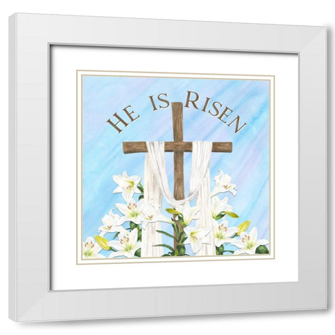 He is Risen IV-Risen White Modern Wood Framed Art Print with Double Matting by Reed, Tara