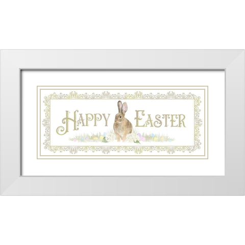 Vintage  Easter panel I White Modern Wood Framed Art Print with Double Matting by Reed, Tara